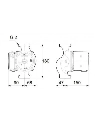 Bomba De Circulación Grundfos UPS 32-100 N 180 5 Bomba De Circulación Grundfos UPS 32-100 N 180 - Imagen 3