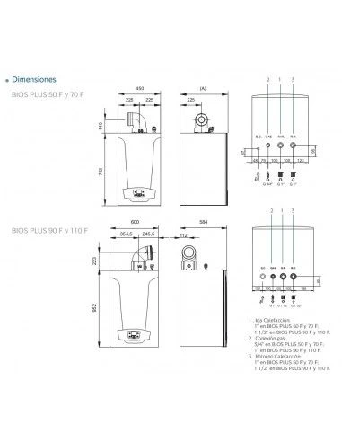 Caldera A Gas De Condensación Baxi BIOS PLUS 130 F 4 Caldera A Gas De Condensación Baxi BIOS PLUS 130 F - Imagen 2