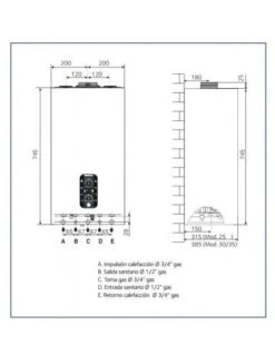 Caldera A Gas Chaffoteaux MIRA ADVANCE LINK 30 FF 7 Caldera A Gas Chaffoteaux MIRA ADVANCE LINK 30 FF -GASFRIOCALOR Ventas caldera a gas de condensacion chaffoteaux mira advance link 30 ff 2