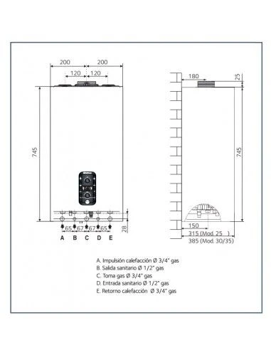 Caldera A Gas Chaffoteaux MIRA ADVANCE LINK 30 FF 5 Caldera A Gas Chaffoteaux MIRA ADVANCE LINK 30 FF - Imagen 3