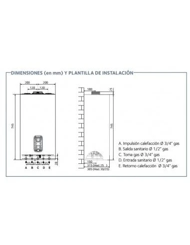 Caldera A Gas Chaffoteaux PIGMA ADVANCE 30 FF 5 Caldera A Gas Chaffoteaux PIGMA ADVANCE 30 FF - Imagen 3