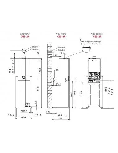 Caldera A Gas Wolf CGS-2R 24/150R 4 Caldera A Gas Wolf CGS-2R 24/150R - Imagen 2