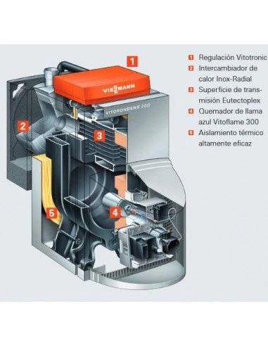 Caldera A Gasoleo Viessmann VITORONDENS 200-T BR2A577 4 Caldera A Gasoleo Viessmann VITORONDENS 200-T BR2A577 - Imagen 2