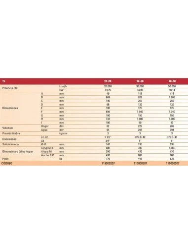 Calderas De Leña Ferroli TL-19/20 4 Calderas De Leña Ferroli TL-19/20 - Imagen 2