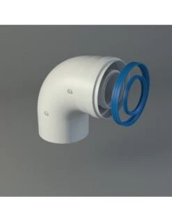 Codo 90º Coaxial De Aluminio 80/125 M/H Fig