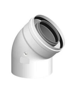 Codo Coaxial 45º PPH Cabel M-H Ø60/100mm