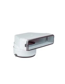 Codo Vertical Mixto Siber 90º Ø125 - 220x55 Mm SF