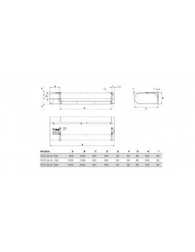 Cortina De Aire Sodeca COM-B-150-V-CO-MA 4 Cortina De Aire Sodeca COM-B-150-V-CO-MA - Imagen 2