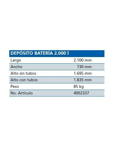 Deposito De Batería Schütz De Gasoil 2000l 4 Deposito De Batería Schütz De Gasoil 2000l - Imagen 2
