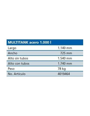 Deposito Schütz De Gasoil MultiTank Plástico Y Acero 1000l 4 Deposito Schütz De Gasoil MultiTank Plástico Y Acero 1000l - Imagen 2