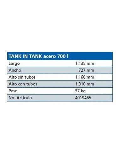Deposito Schütz De Gasoil Tank In Tank Plástico Y Acero 700l Con Palet 4 Deposito Schütz De Gasoil Tank In Tank Plástico Y Acero 700l Con Palet - Imagen 2
