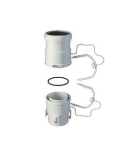 Kit Manguito Unión Tubo Flexible Ø100 Fig