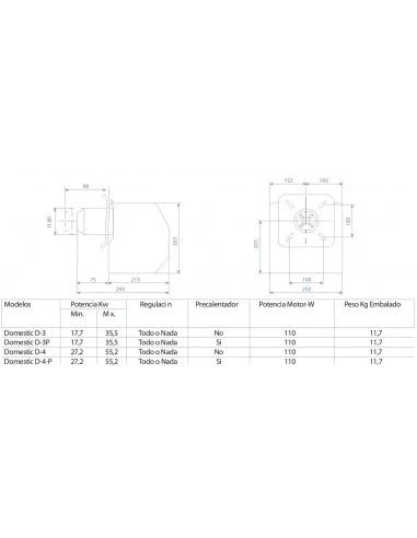 Quemador De Gasóleo DOMUSA Domestic D-3 4 Quemador De Gasóleo DOMUSA Domestic D-3 - Imagen 2