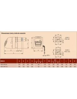 Quemador De Gasoleo Ferroli SUN G PRO 14/2 -GASFRIOCALOR Ventas quemador de gasoleo ferroli sun g pro 142 2