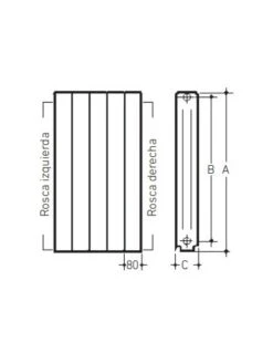 Radiador De Aluminio Baxi Astral 70 De 10 Elementos 9 Radiador De Aluminio Baxi Astral 70 De 10 Elementos -GASFRIOCALOR Ventas radiador de aluminio baxi astral 70 de 10 elementos 3
