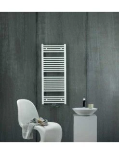 Radiador Toallero Eléctrico Zehnder Aura Cromado