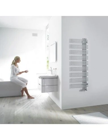 Radiador Toallero Eléctrico Zehnder Yucca Asym Pintado 4 Radiador Toallero Eléctrico Zehnder Yucca Asym Pintado - Imagen 2