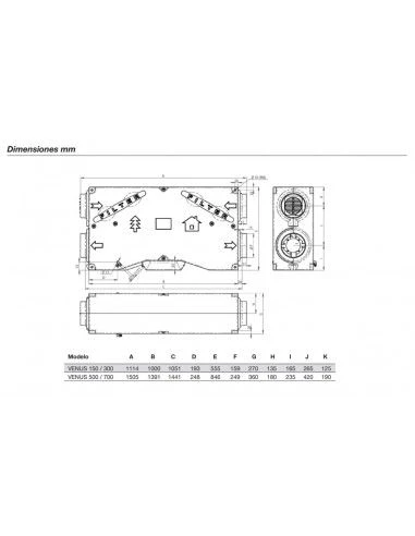 Recuperador De Calor Sodeca VENUS-500-EC 5 Recuperador De Calor Sodeca VENUS-500-EC - Imagen 3