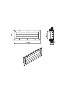 Rejilla Salida De Aire A Techo Para Radiadores Thermor Pareo Integrado 200