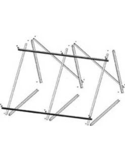 Soporte Sobre Cubierta Plana Domusa Diámetro 2 Captadores