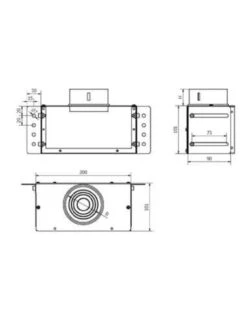 Té 1 Conexión Siber Pure Air Reversible Rejilla Rectangular Ø75