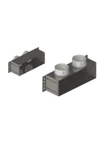 Té 2 Conexiones Siber Pure Air Reversible Rejilla Rectangular Ø90 3 Té 2 Conexiones Siber Pure Air Reversible Rejilla Rectangular Ø90