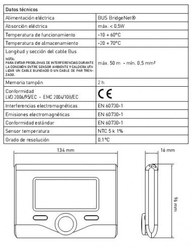 Termostato Centralita Ariston SENSYS 4 Termostato Centralita Ariston SENSYS - Imagen 2