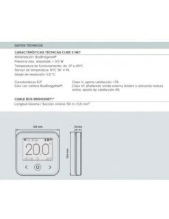 GASFRIOCALOR Ventas -GASFRIOCALOR Ventas termostato centralita wifi ariston cube s net blanco 1