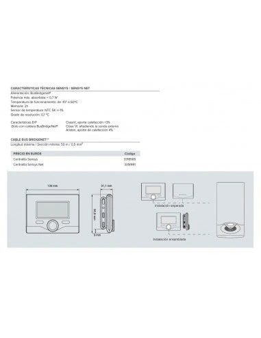 Termostato WIFI Ariston SENSYS Net 4 Termostato WIFI Ariston SENSYS Net - Imagen 2