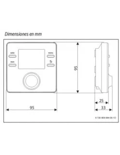 Termostato Modulante Junkers CR 100 RF Sinreceptor 7 Termostato Modulante Junkers CR 100 RF Sinreceptor -GASFRIOCALOR Ventas termostato modulante junkers cr 100 rf sin receptor 2