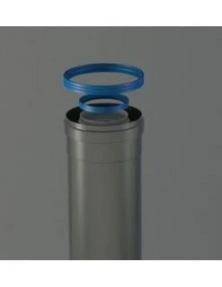 Tubo Coaxial De Aluminio 80/125x2000 M/H Fig Sin Pintar